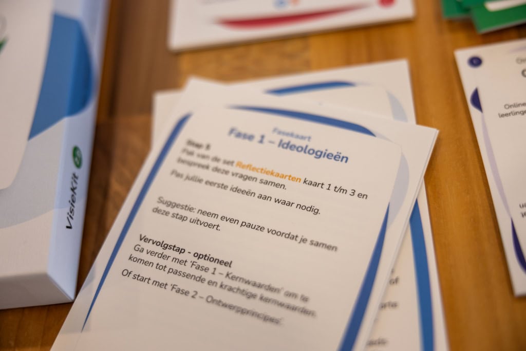 VisieKit 2.0 kaarten en canvas tijdens het spelen